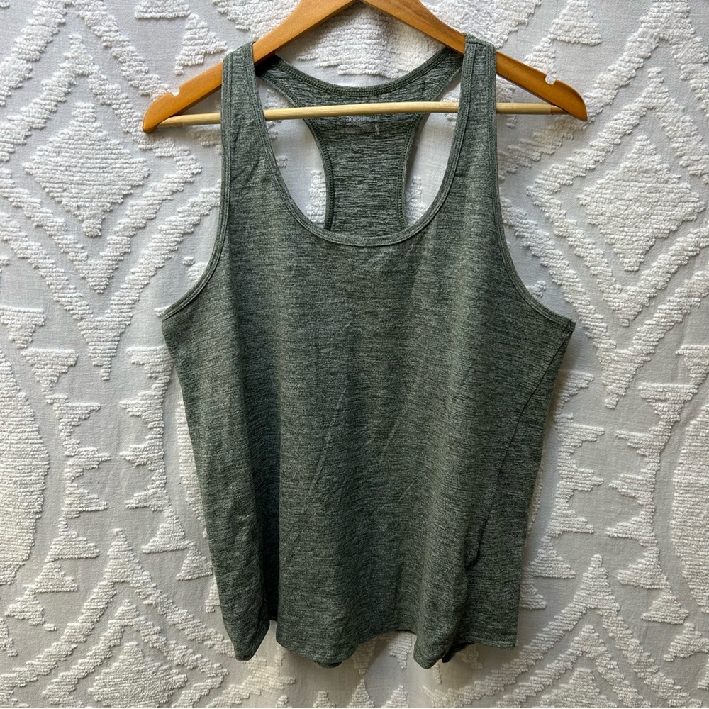 Jockey Butter Soft Racerback Tank Heathered Olive Green